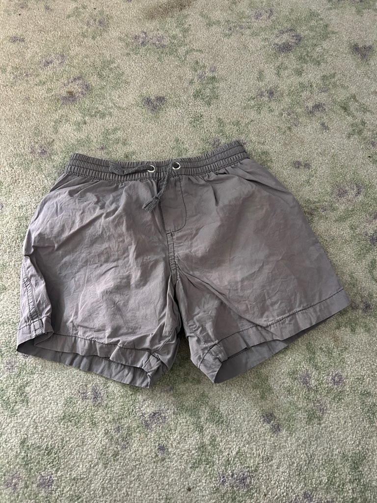 Zara Casual Gray Drawstring Swim Shorts Size 5
